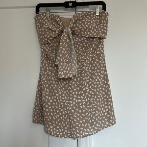 Pink Lily Taupe Medium romper